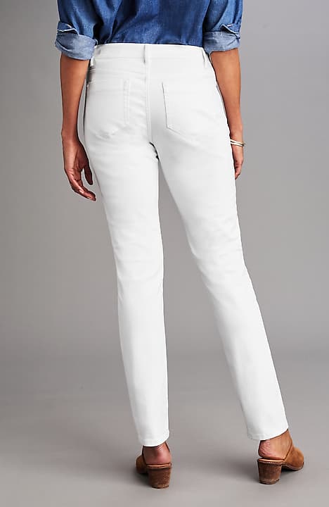 authentic fit slim-leg jeans