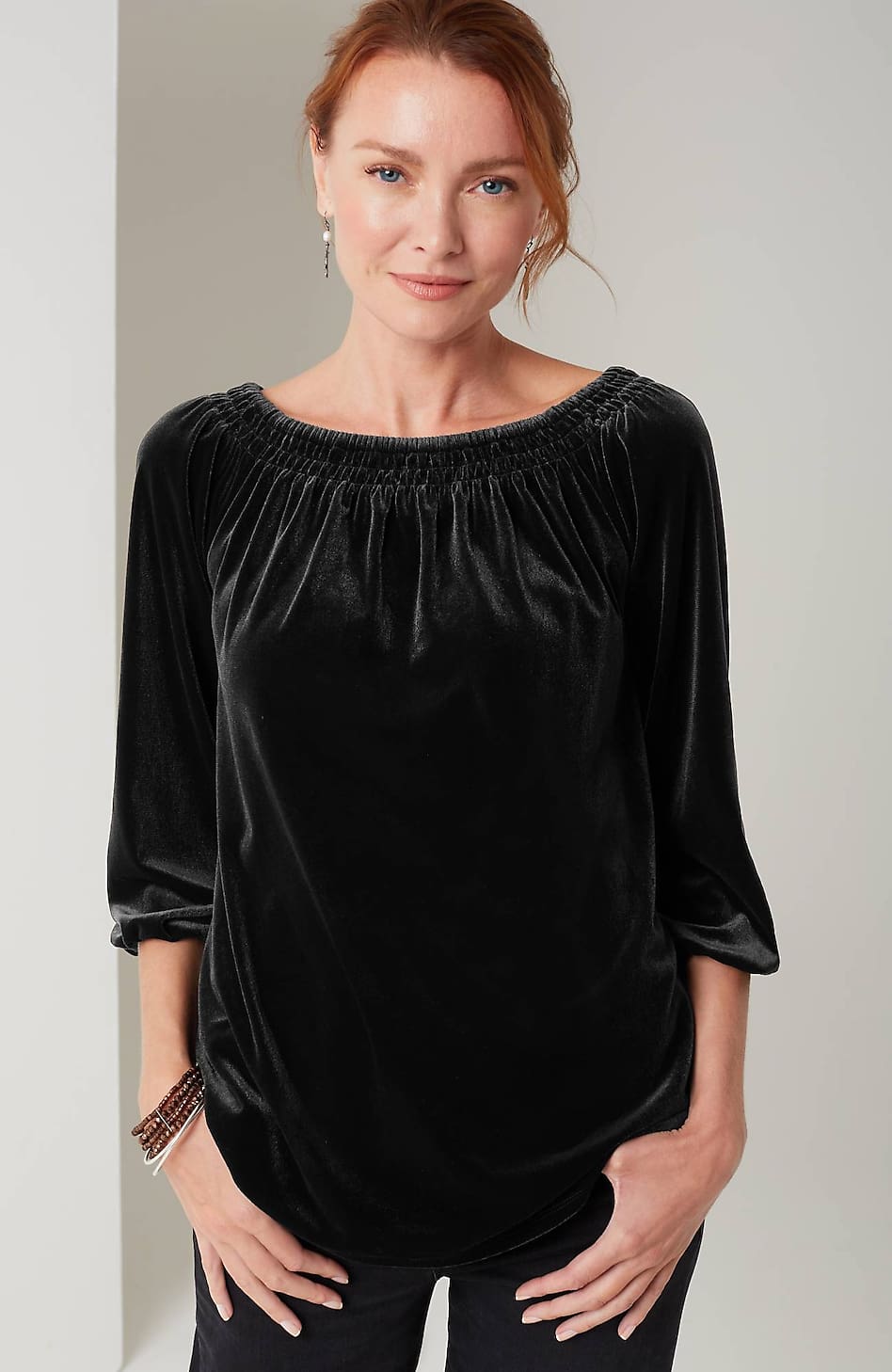 V Neck Half Sheer Georgette Camisole Top Black, likemary