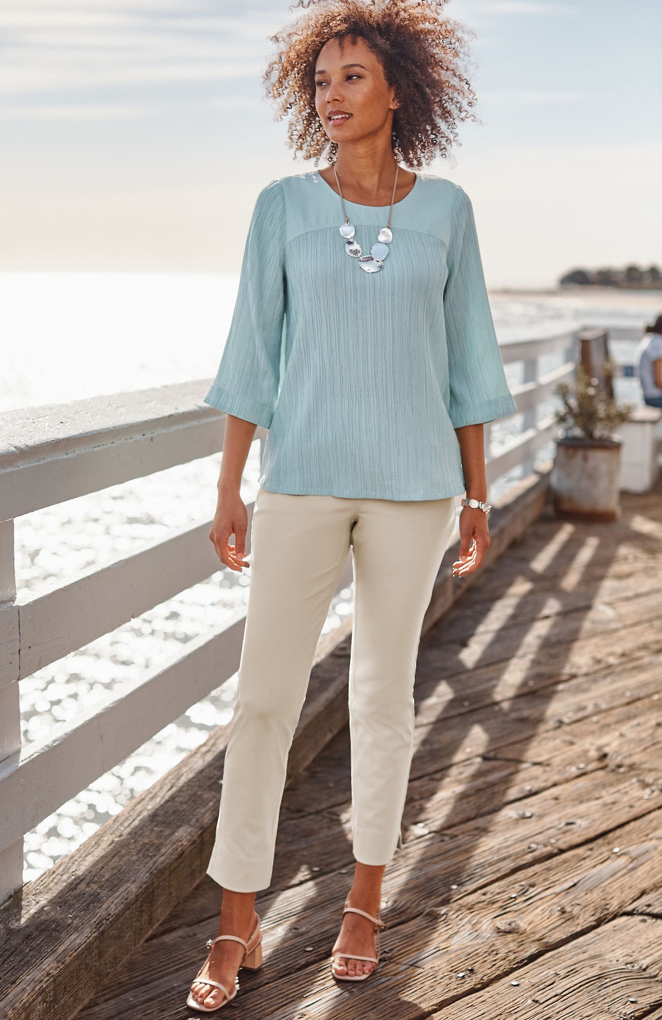 Shop Jjill J.jill Wearever Smooth-fit Knit Jeans In Moonbeam