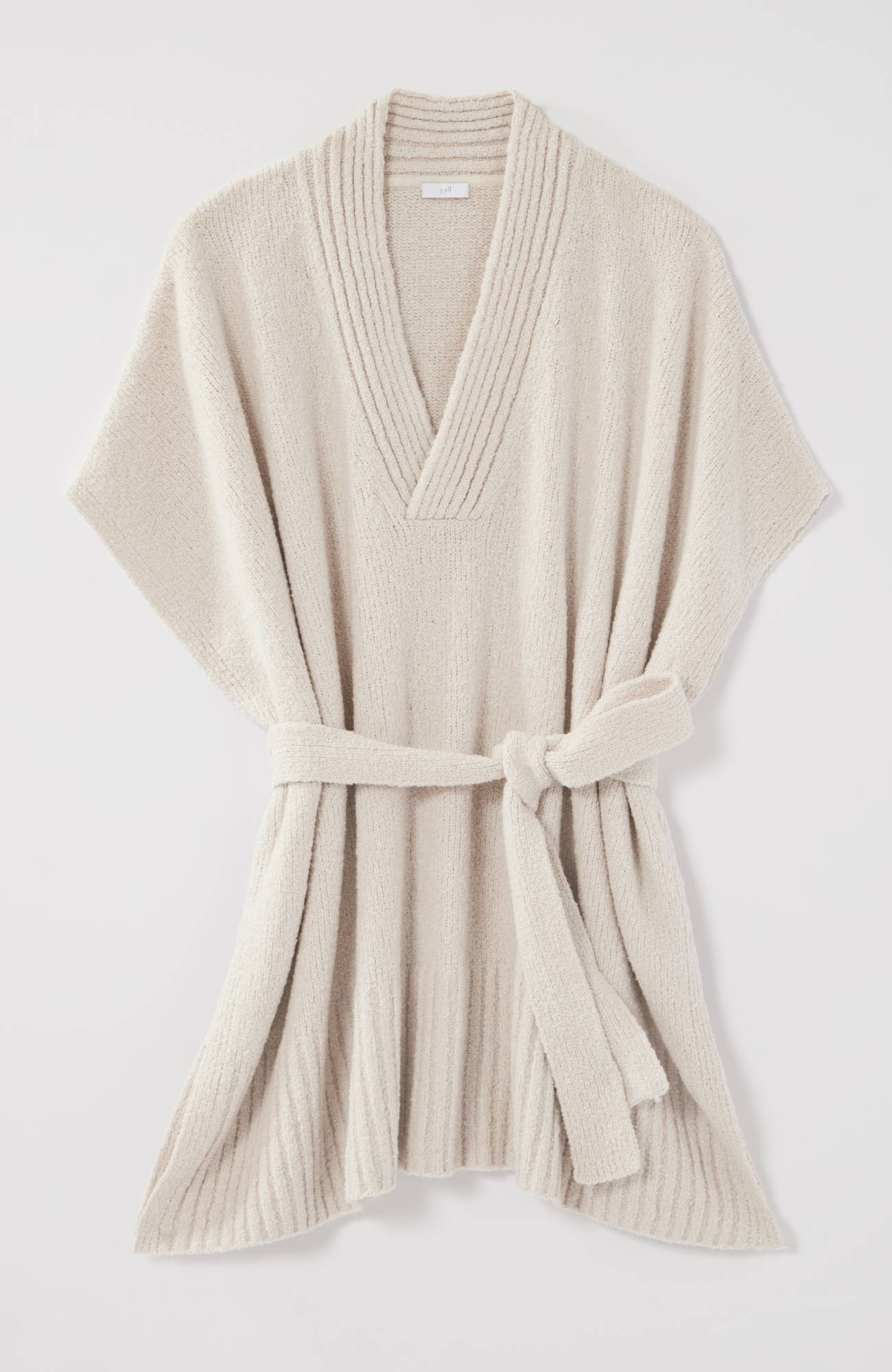 Belted Knit Poncho