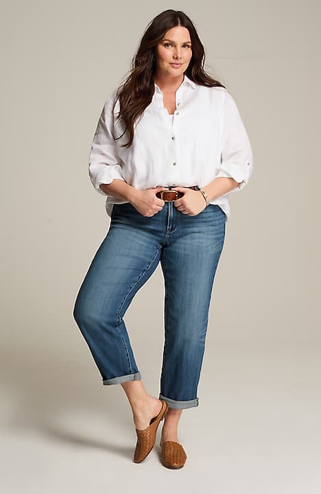 relaxed boyfriend jeans