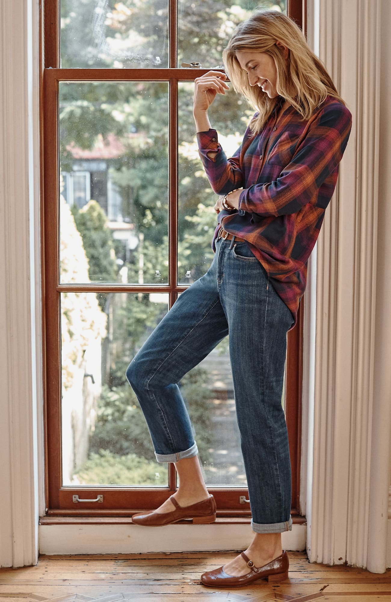 Jjill J.jill Relaxed Boyfriend Jeans In Brookline Wash