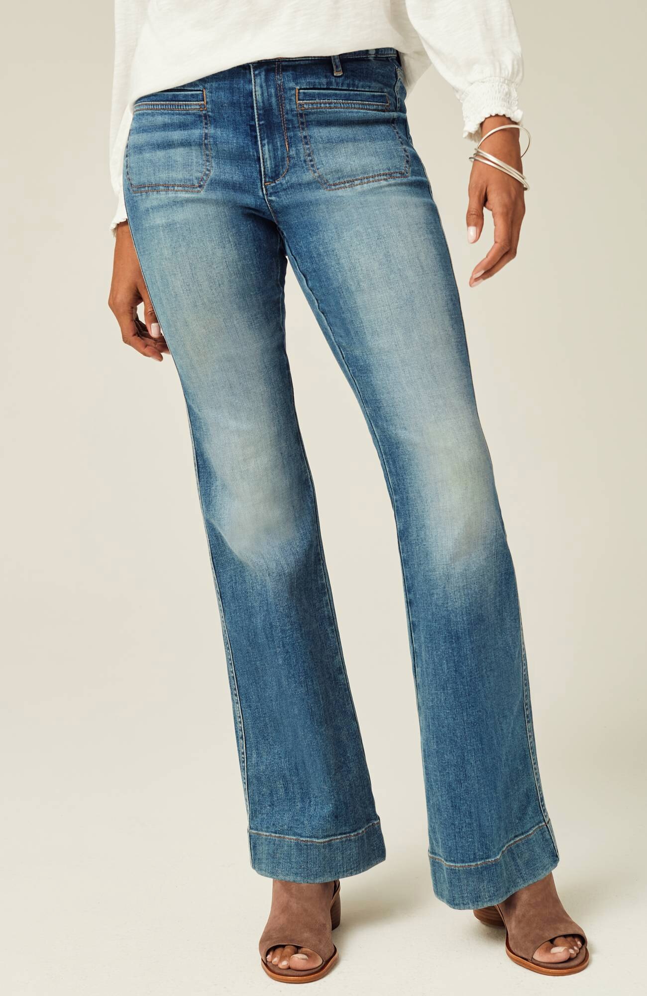 HIGH-RISE FLARE JEANS | JJill
