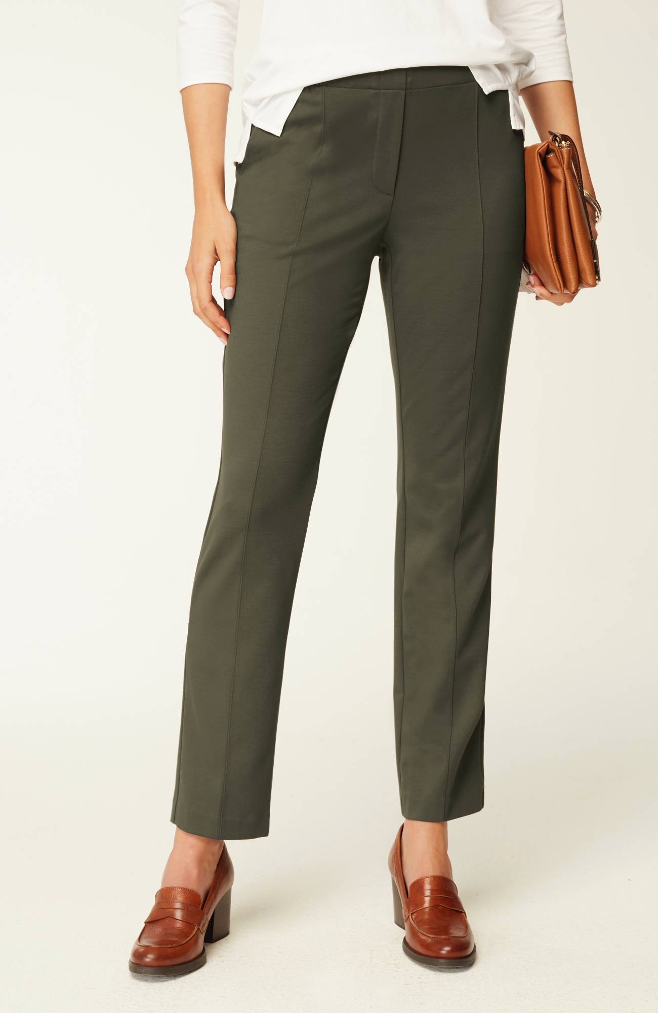 J jill ponte 2025 knit slim leg pants