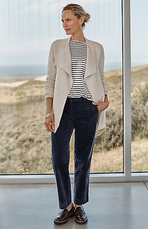 Image for Corduroy Straight-Leg Trousers