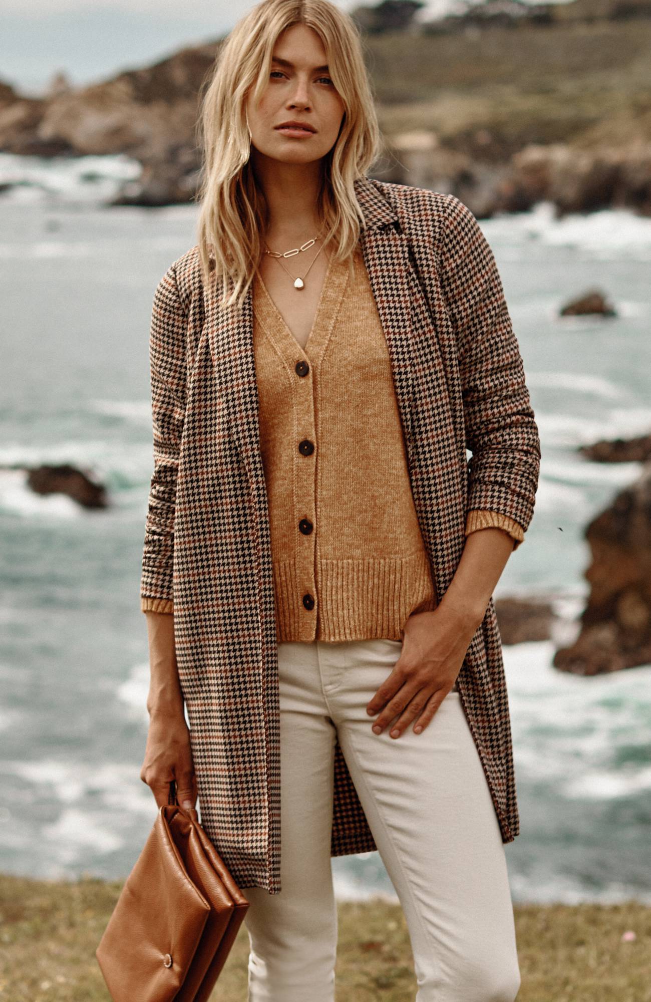 Sonoma Houndstooth Duster