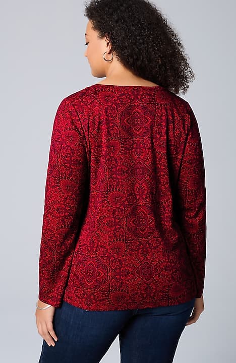 long-sleeve pima crew-neck tee