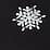 black midnight snowfall