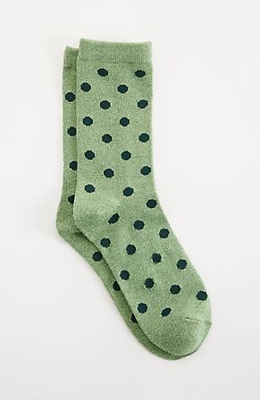 Image for Rayon-From-Bamboo Marled-Dots Crew Socks