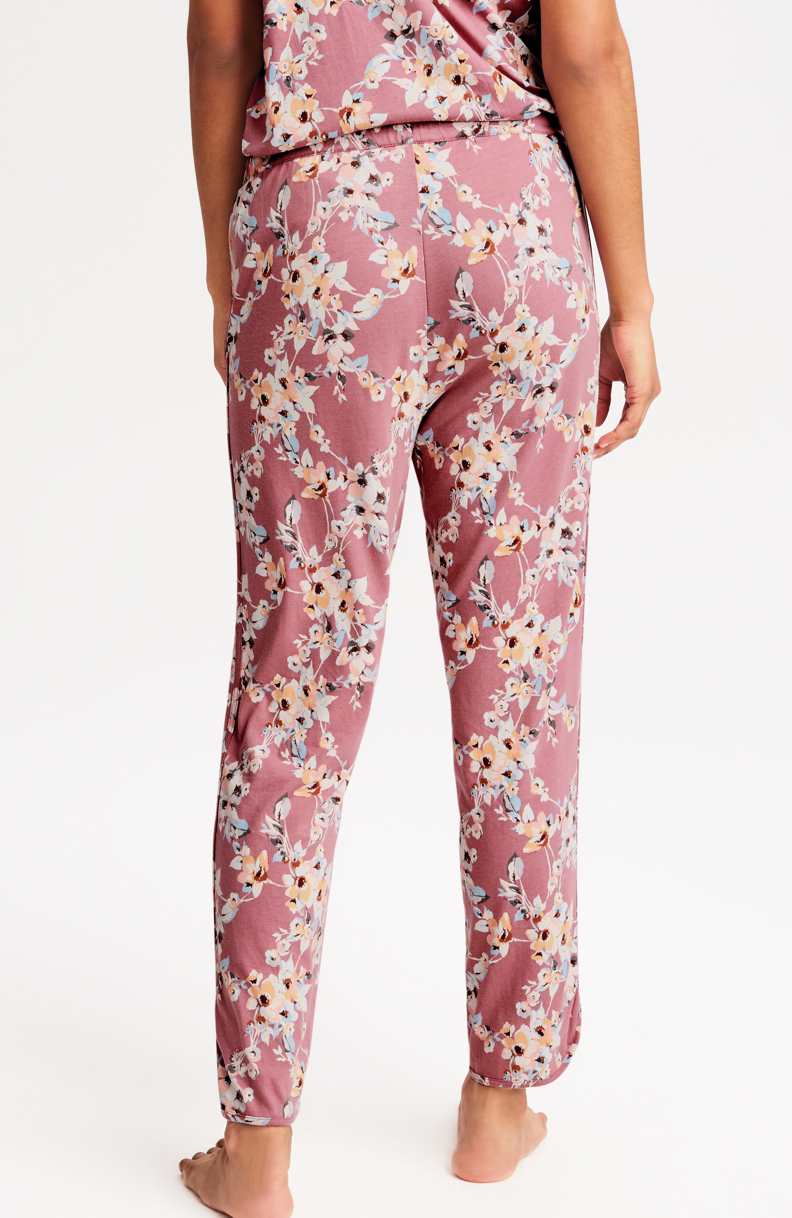 sleep ultrasoft curved-hem slim-leg pants