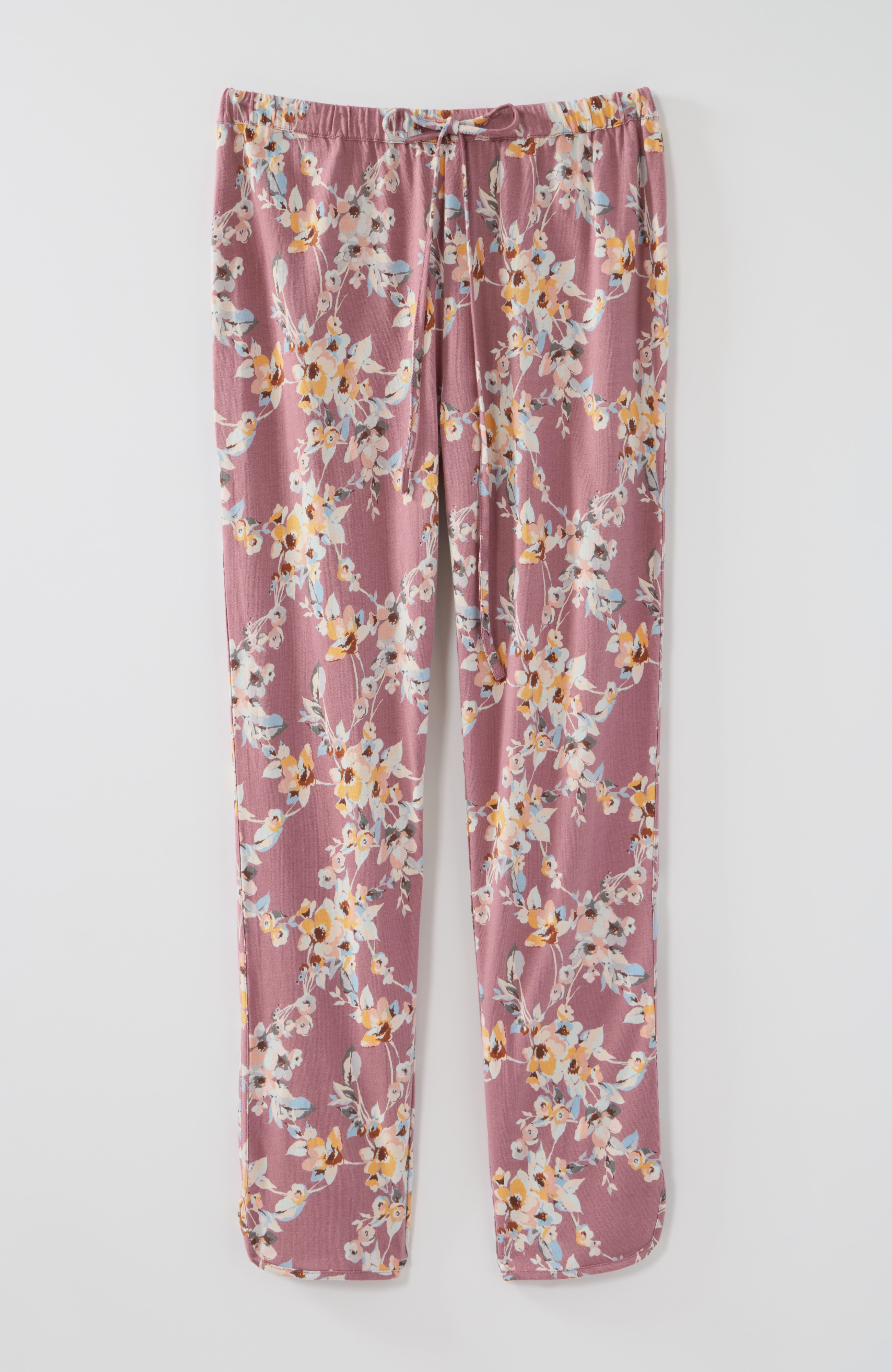 sleep ultrasoft curved-hem slim-leg pants