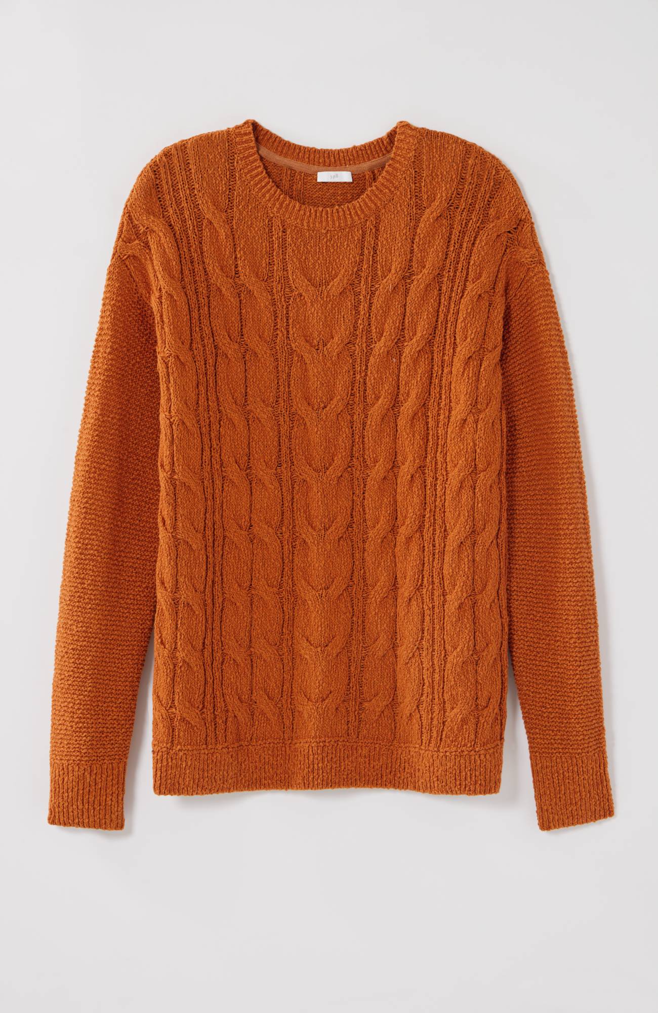 Mixed-Textures Pullover Sweater