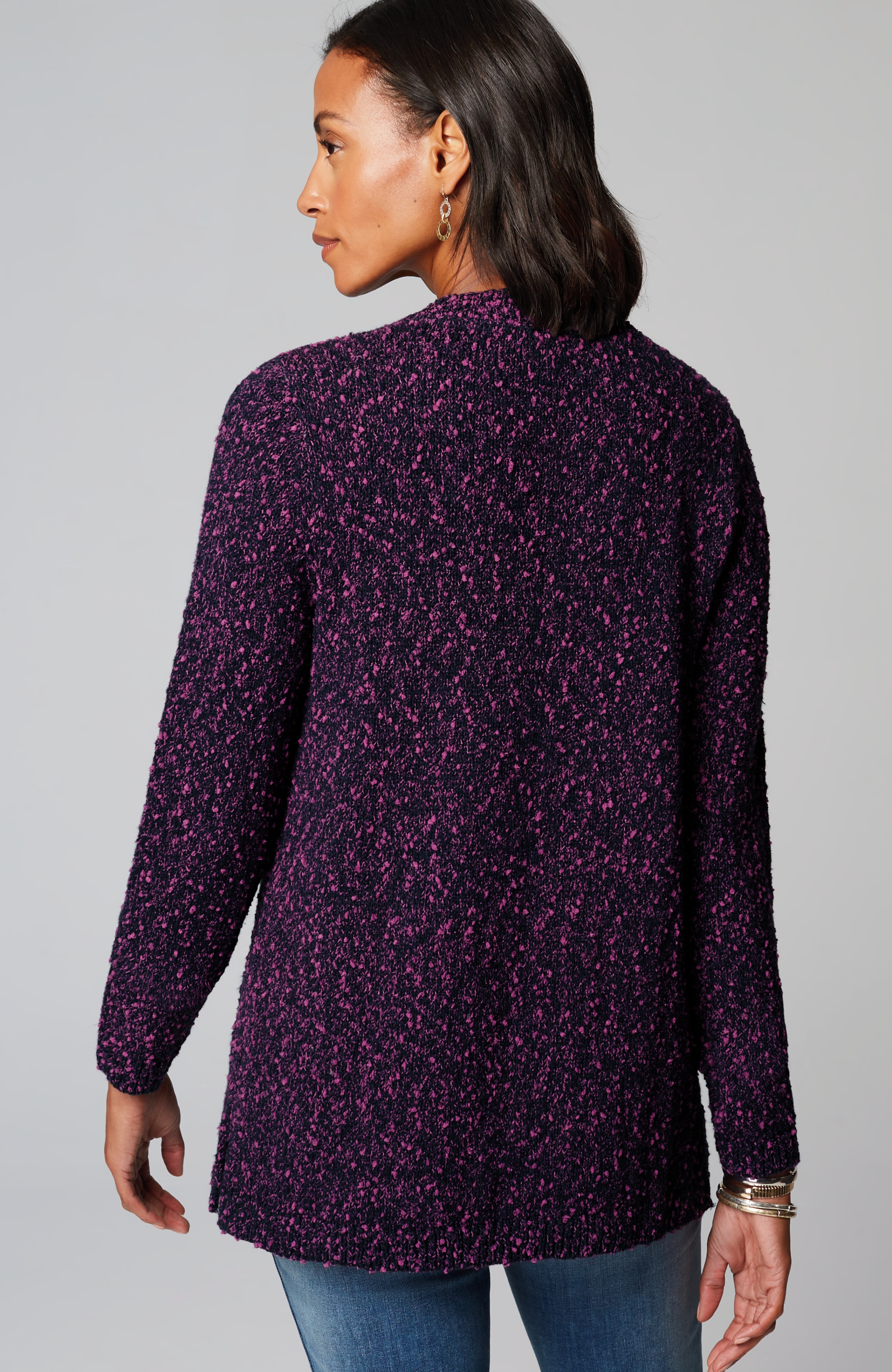 Marled V-Neck Speckled Sweater | JJill