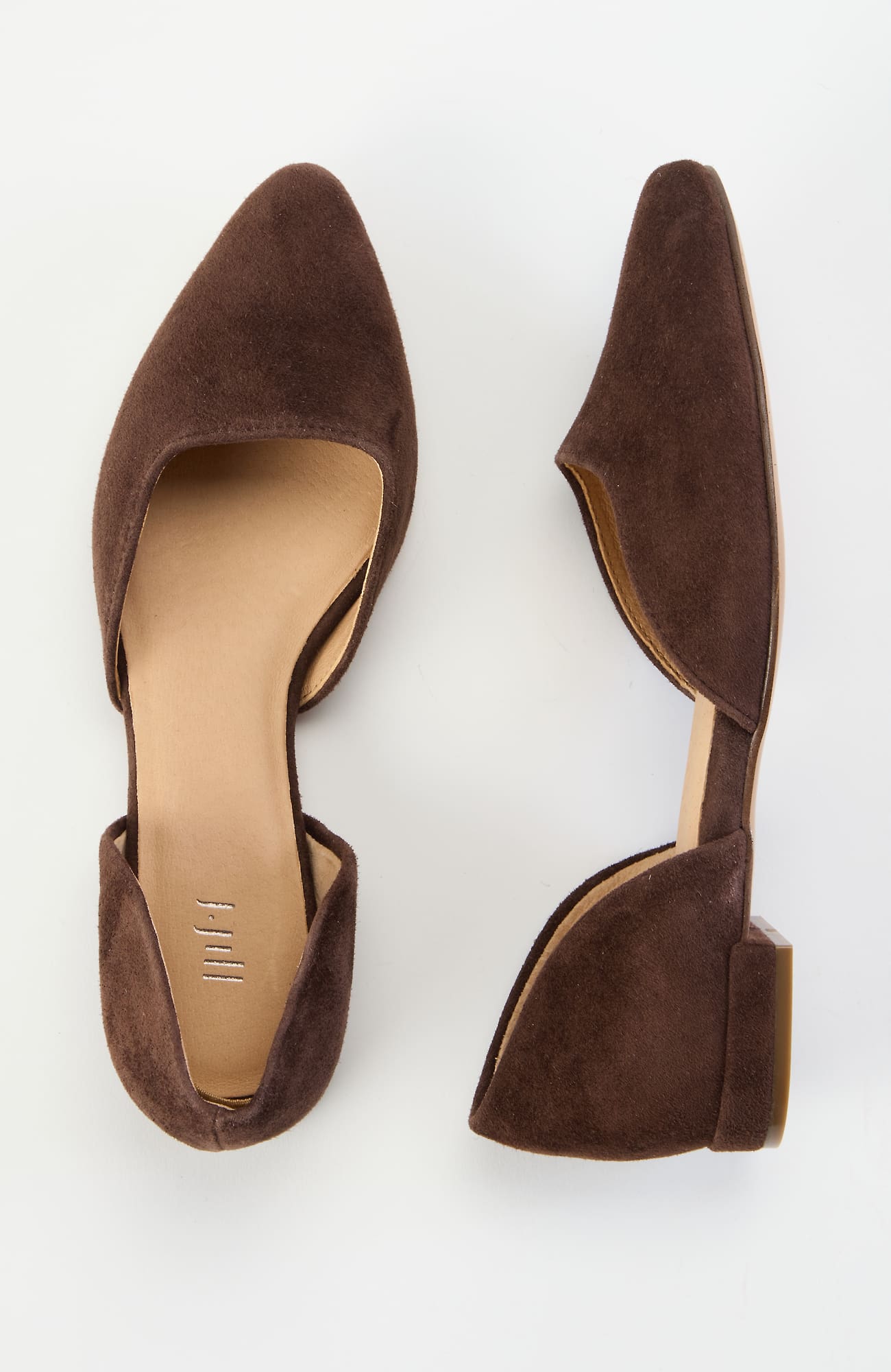 Jjill J.jill Sutton D'orsay Flats In Brown