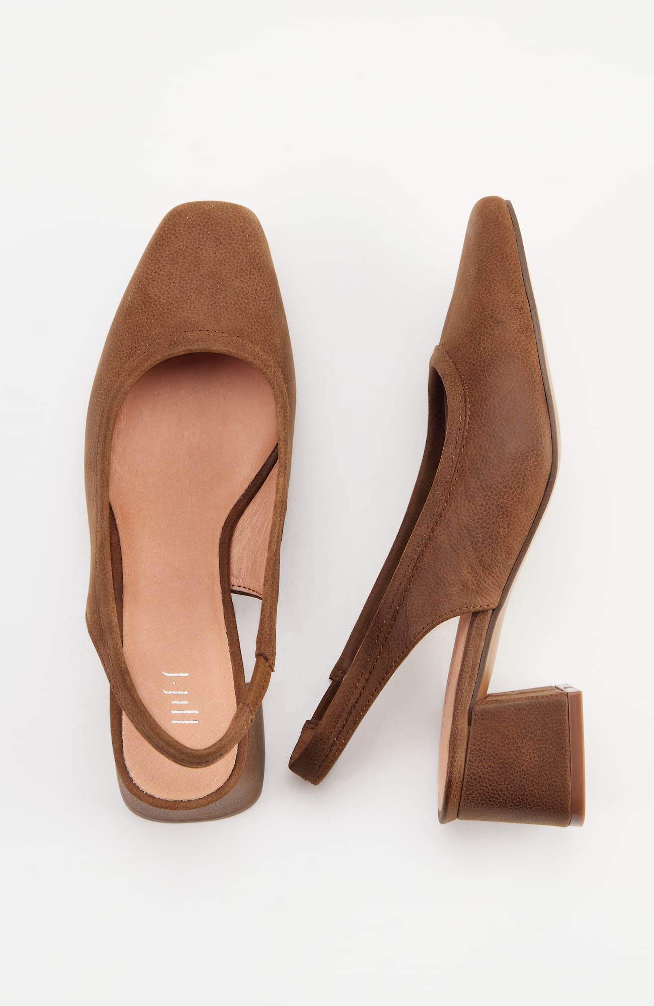 Jjill J.jill Suri Slingback Heels In Cognac Leather