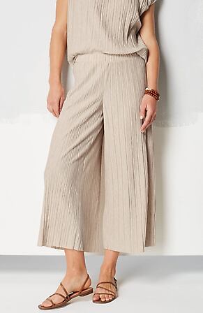 Image for Pure Jill Pleated Jersey-Knit Crops