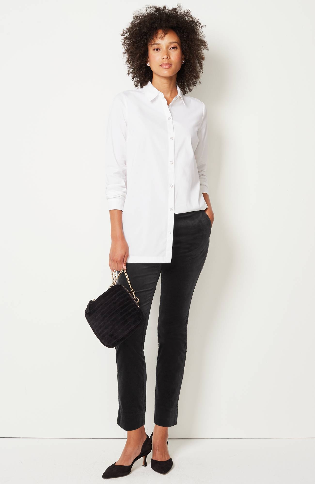 Style Quotient Women Solid White Polymoss Regular Formal Shirt –  StyleQuotient
