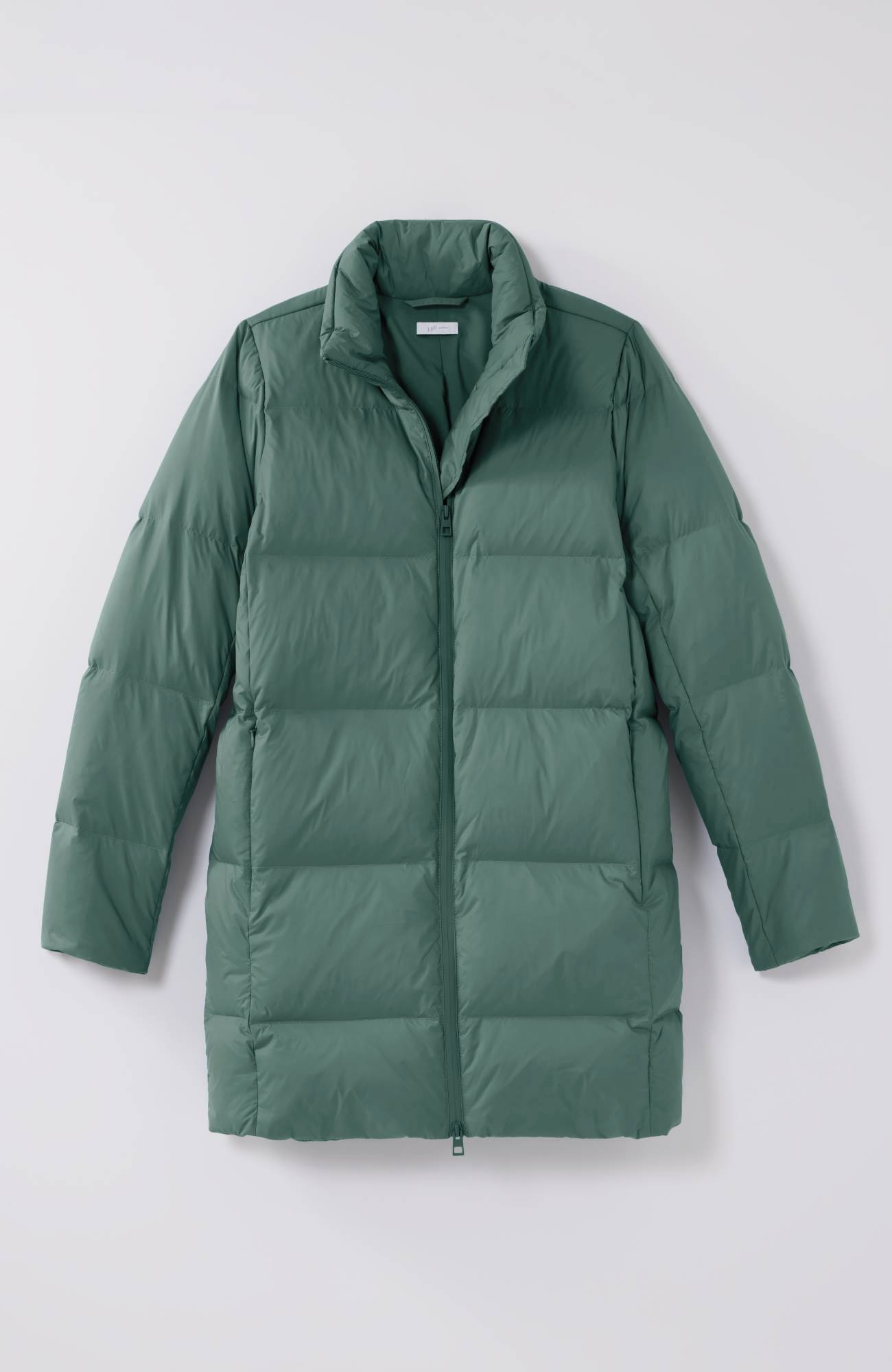 Zip-Front Down Puffer Coat