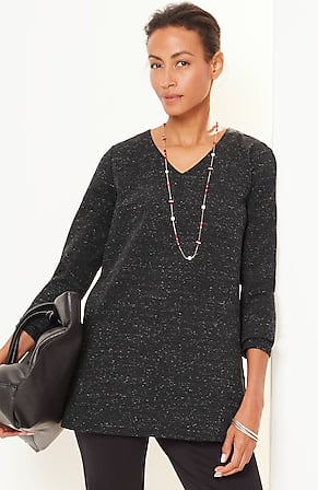Image for Wearever Double-Face Jersey V-Neck Tunic