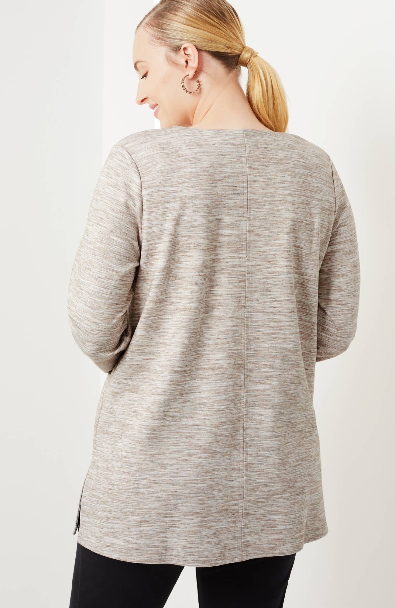 Wearever Double-Face Jersey V-Neck Tunic