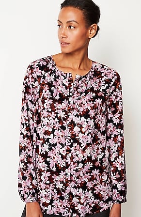 Image for Wearever Button-Front Blouse
