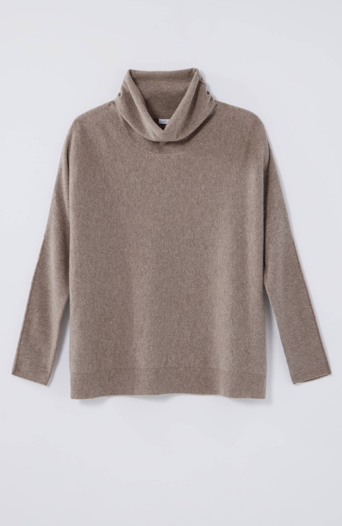 Pure Jill Scrunch-Neck Recycled-Cashmere Sweater | JJill