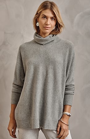 Image for Pure Jill Scrunch-Neck Recycled-Cashmere Sweater