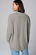 pure jill scrunch-neck recycled-cashmere sweater