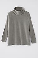 pure jill scrunch-neck recycled-cashmere sweater