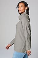 pure jill scrunch-neck recycled-cashmere sweater