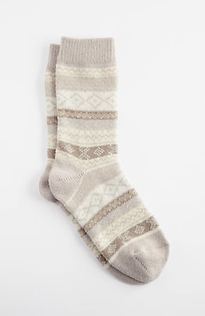 Image for Striped Fair Isle Cozy Boot Socks