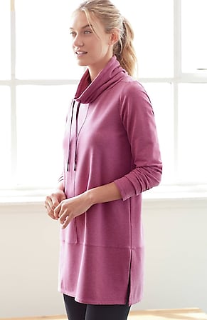 Image for Fit Elevate Terry Cowl-Neck Tunic