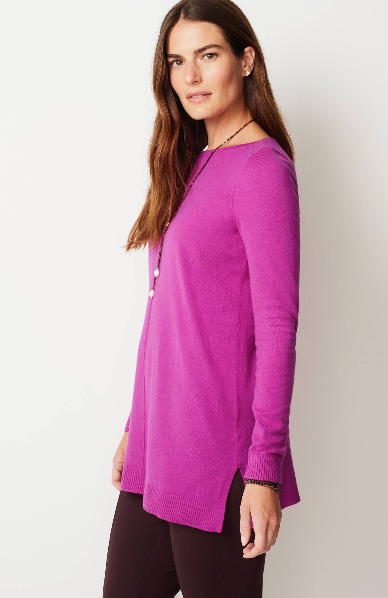 Pintucked Sweater-Tunic