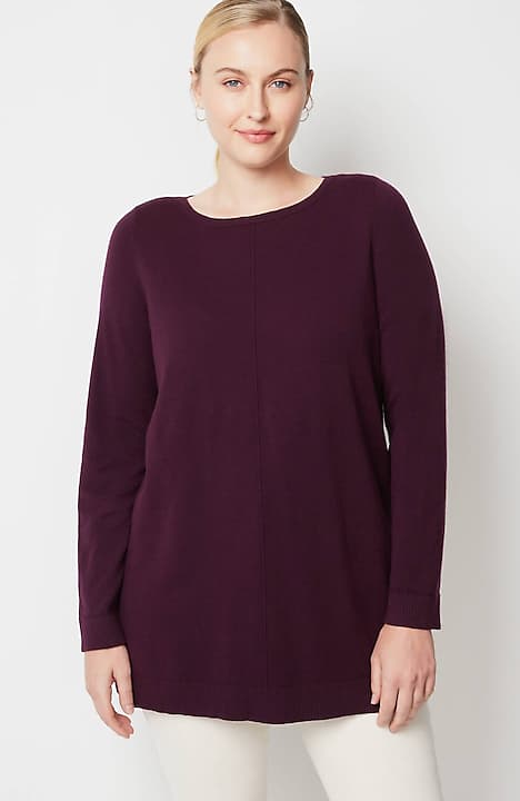 PINTUCKED SWEATER-TUNIC