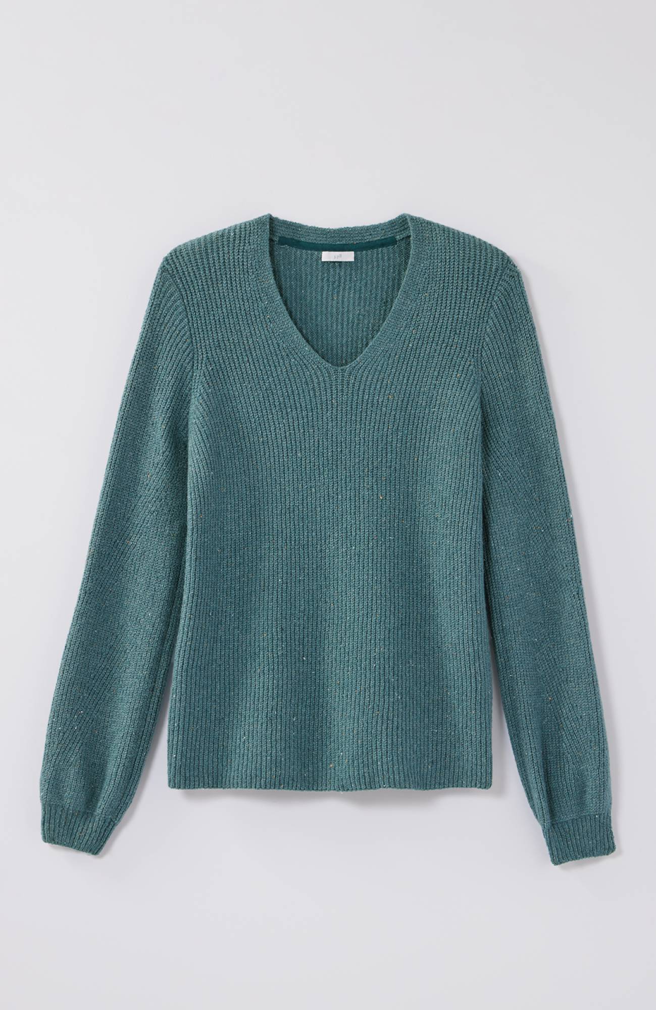 Tweed V-Neck Sweater