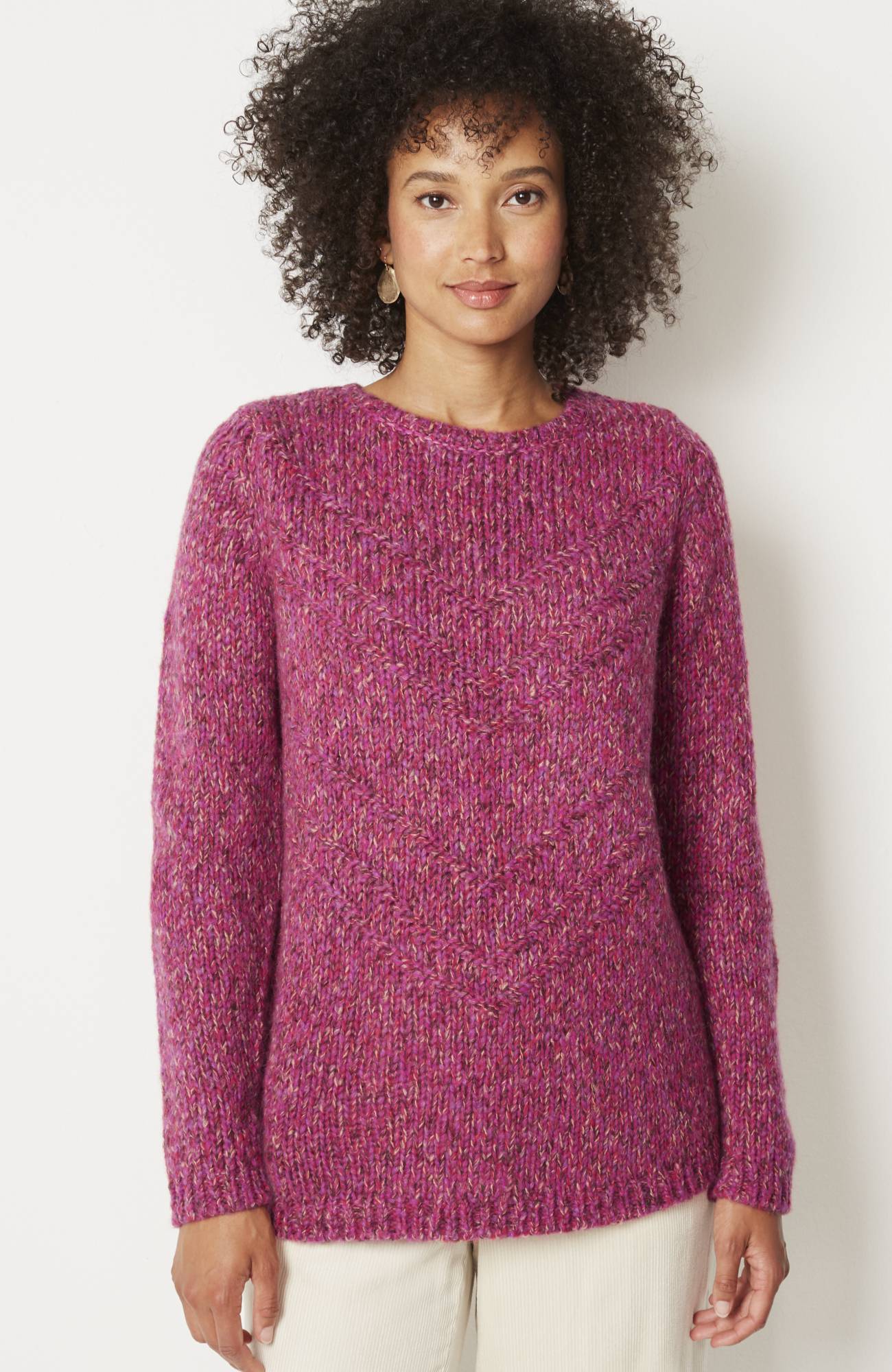 Multicolored Chevron Sweater