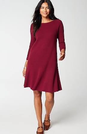 Image for Flounced-Hem Sweater Dress