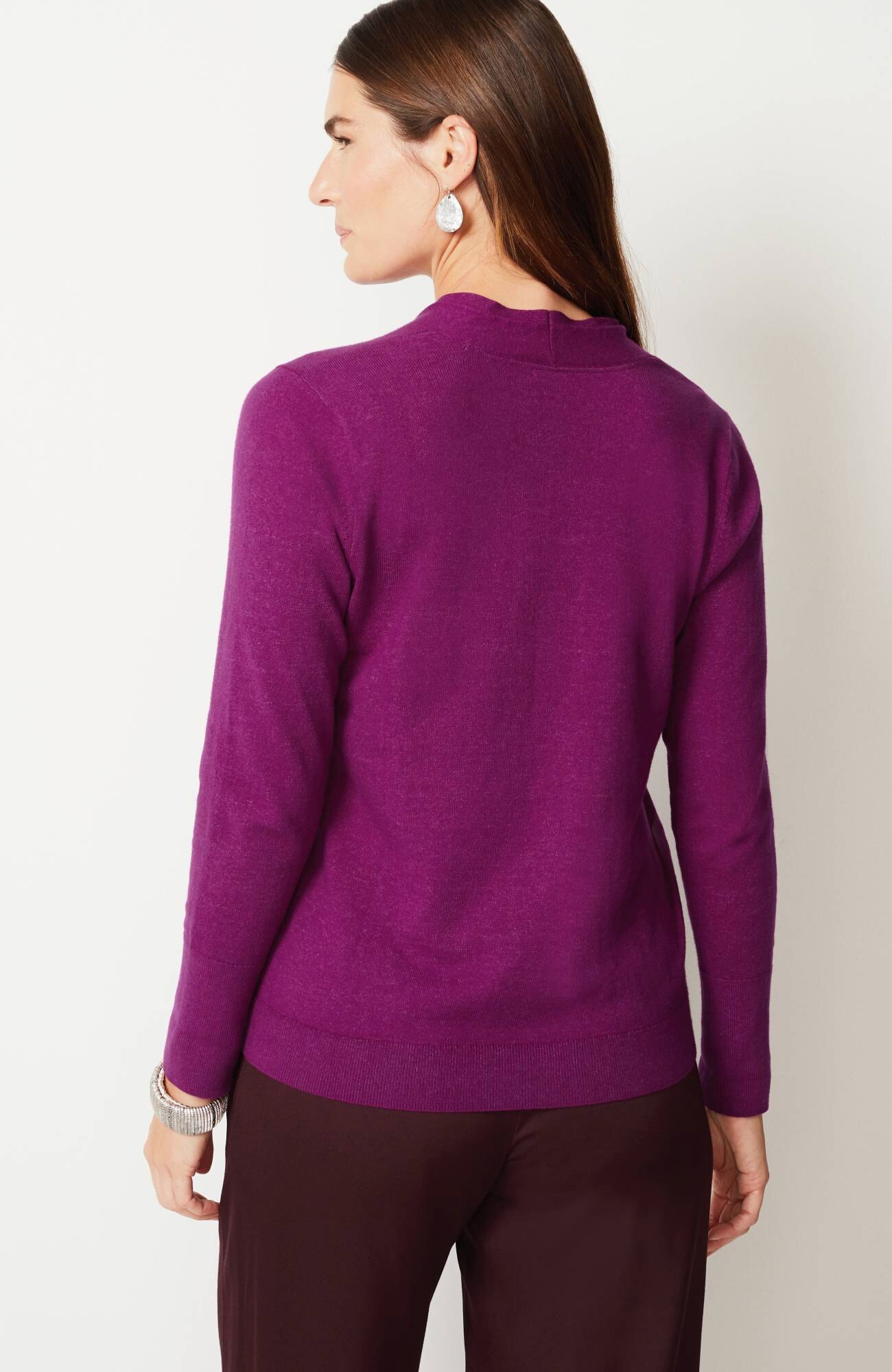 High Ribbed-Sleeves Sweater