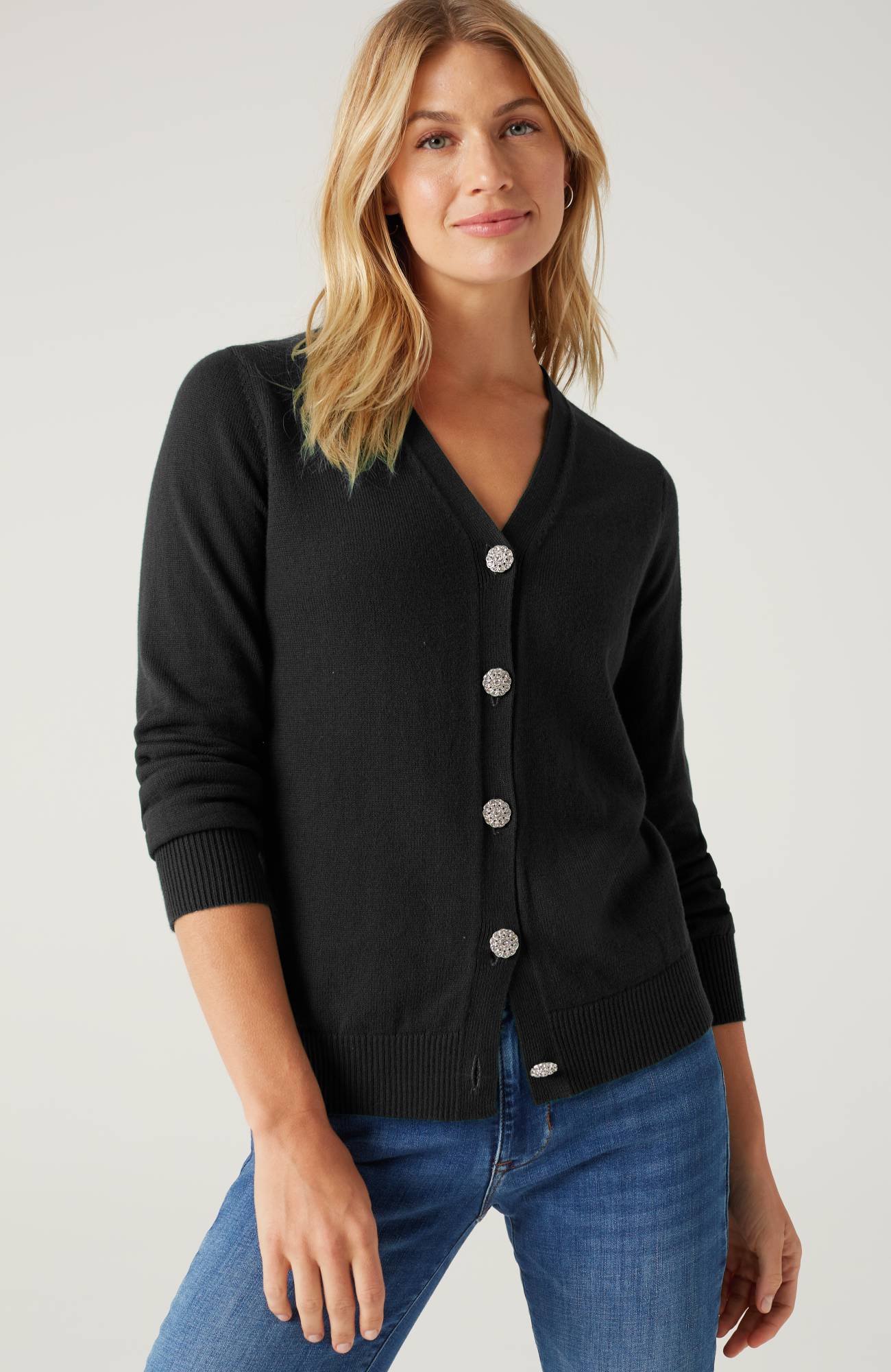 Bejeweled-Buttons Cardi