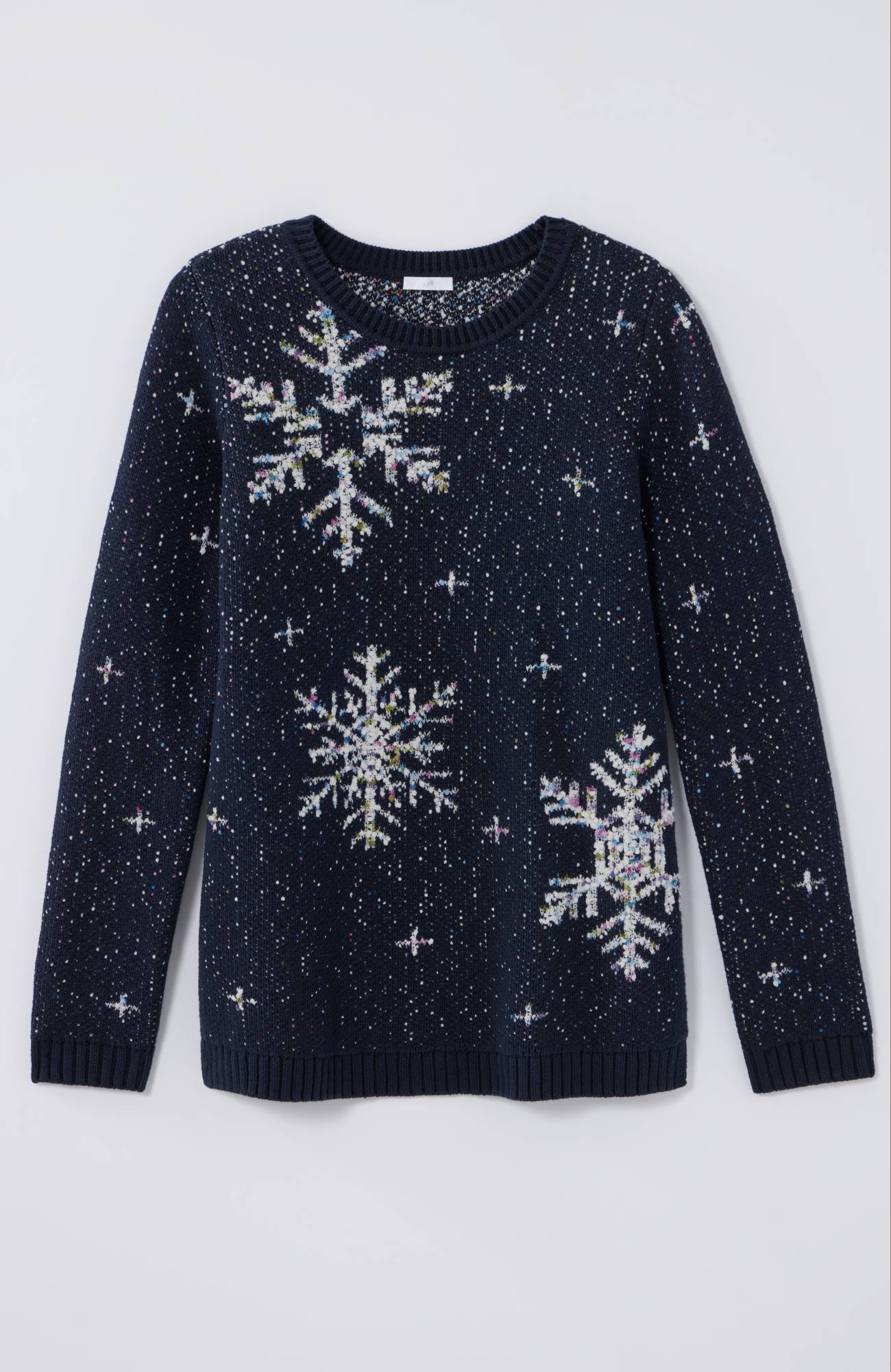 Tweeded Snowflake Sweater