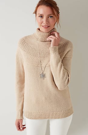 Pure Jill Soft & Cozy High-Neck Sweater