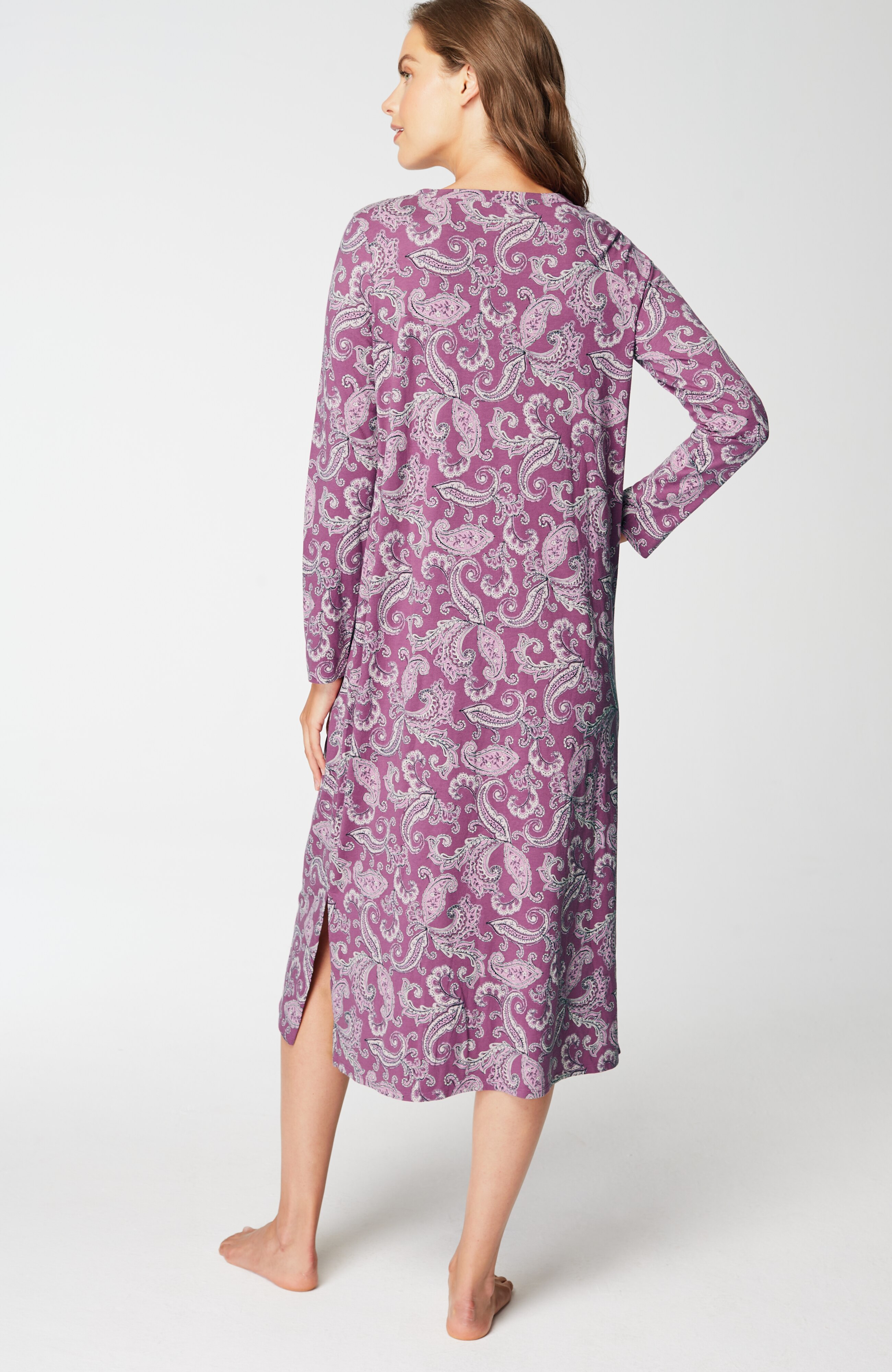 sleep ultrasoft long sleeve gown