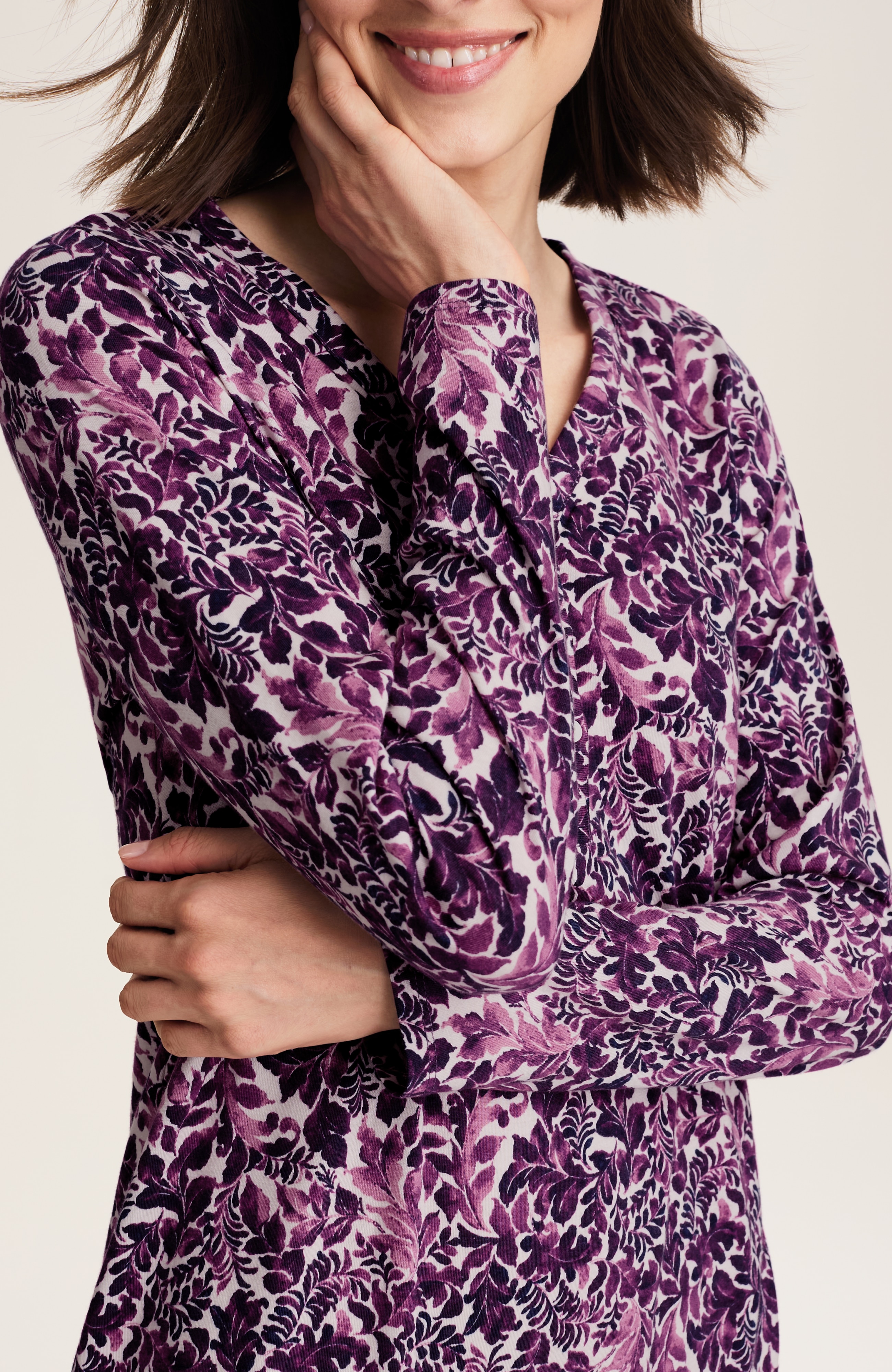 sleep ultrasoft long sleeve gown