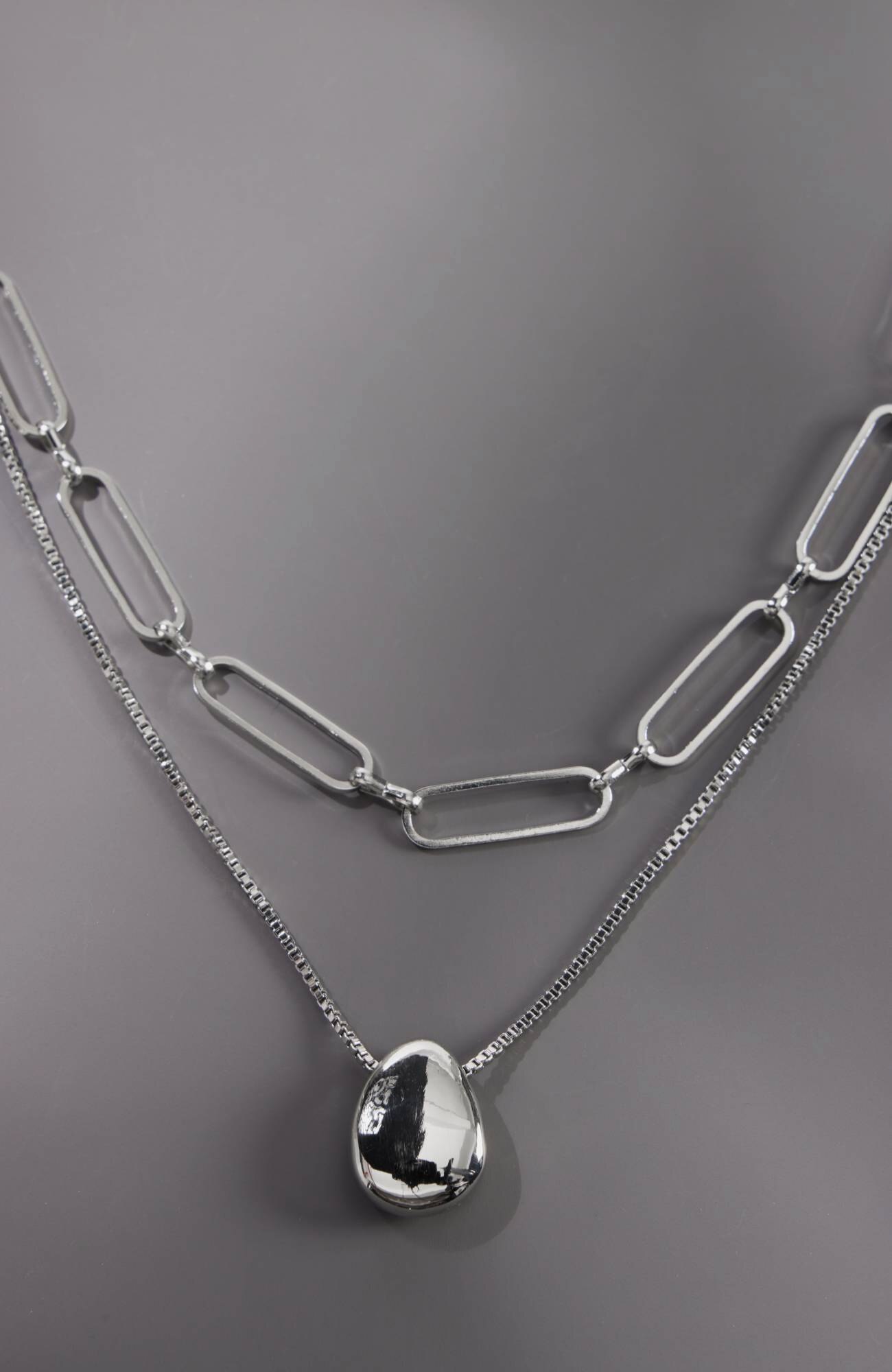 VINTAGE HOLLYWOOD★[925 Silver] Twinkle Layered Necklace VINTAGE HOLLYWOOD】[925silver] Twinkle Layered Necklace