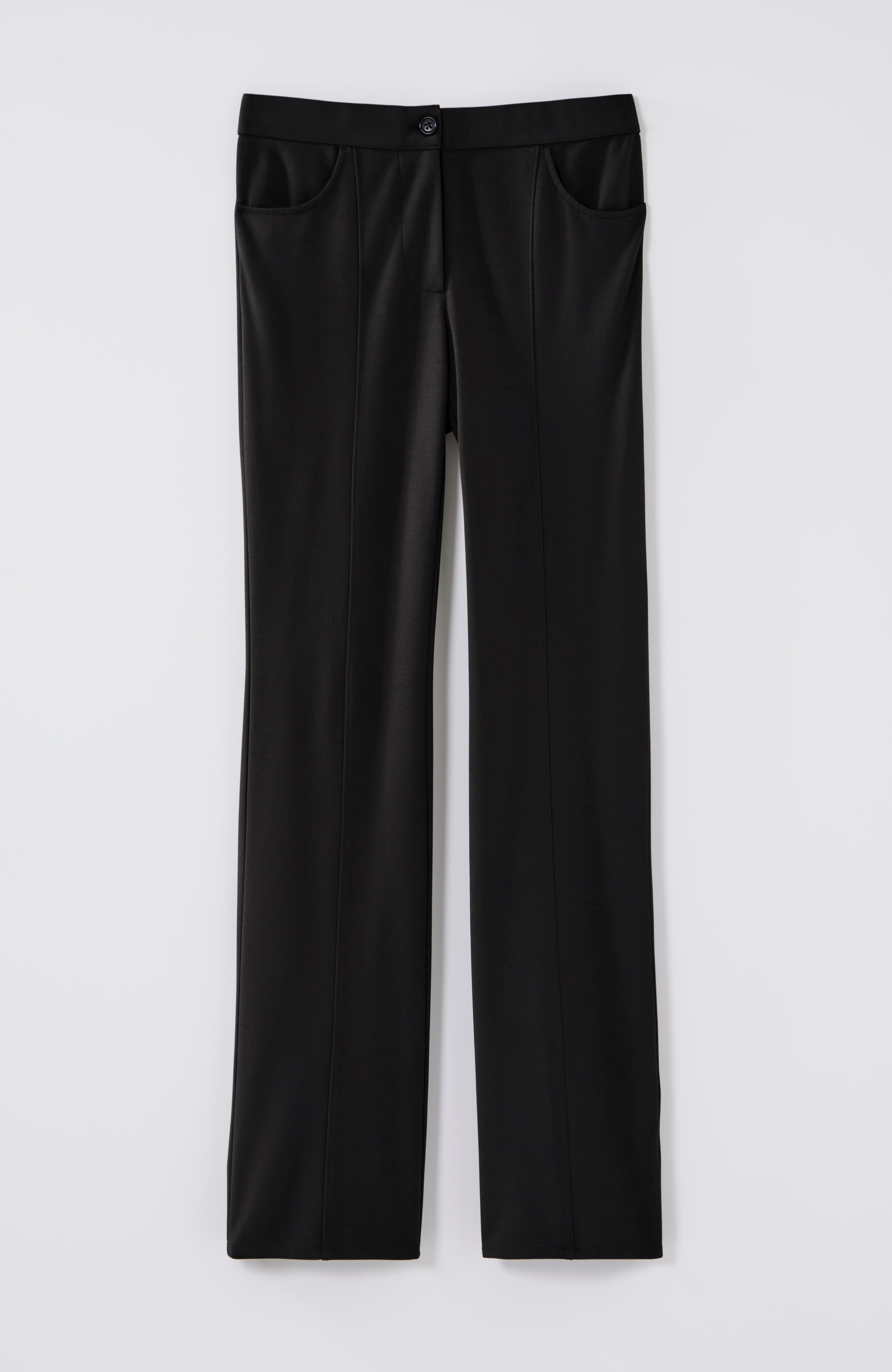 WE DOUBLE-FACE JERSEY BOOTCUT TROUSERS | JJill