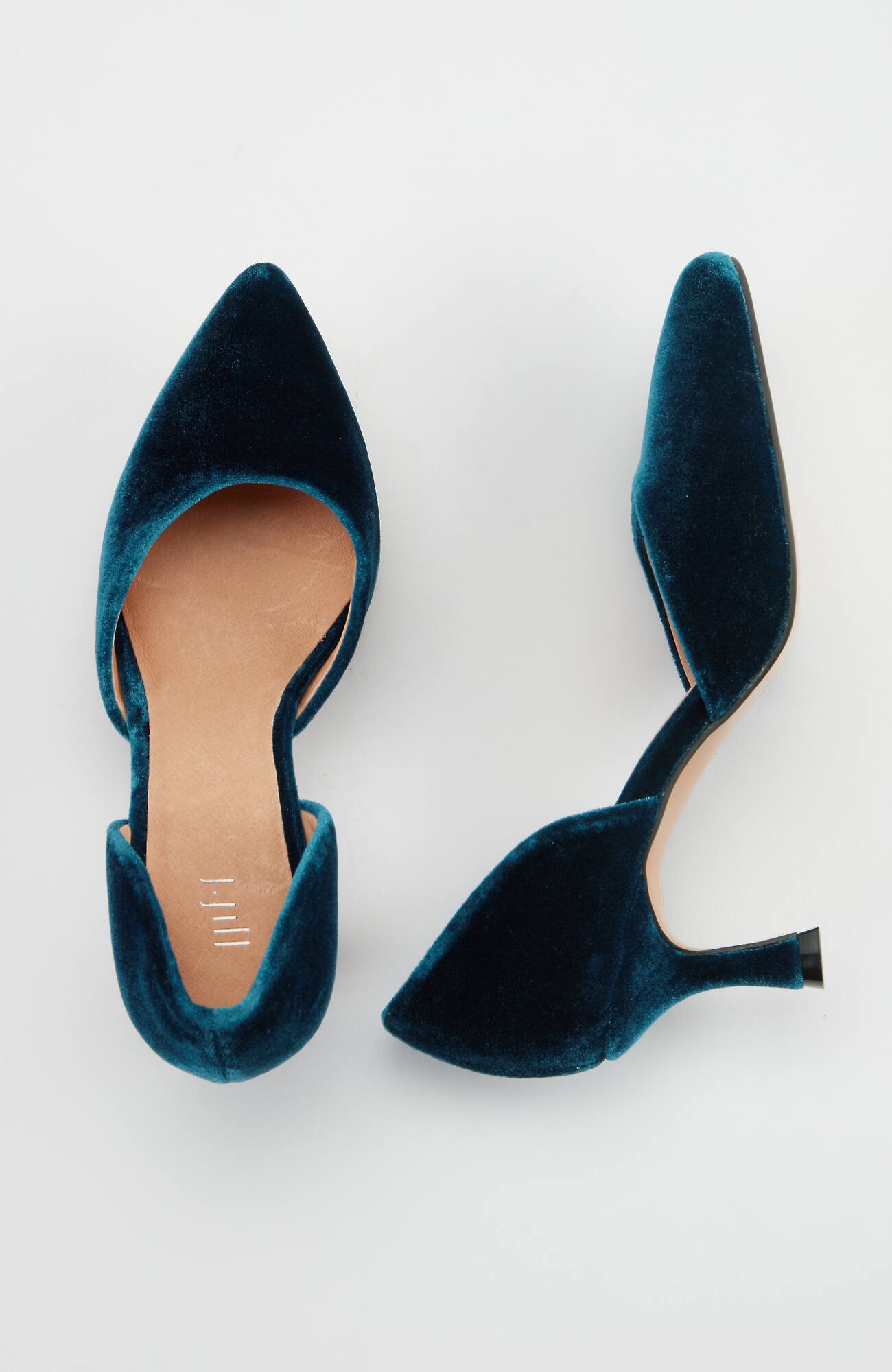 Jjill J.jill Marlowe D'orsay Kitten Heels In Midnight Teal