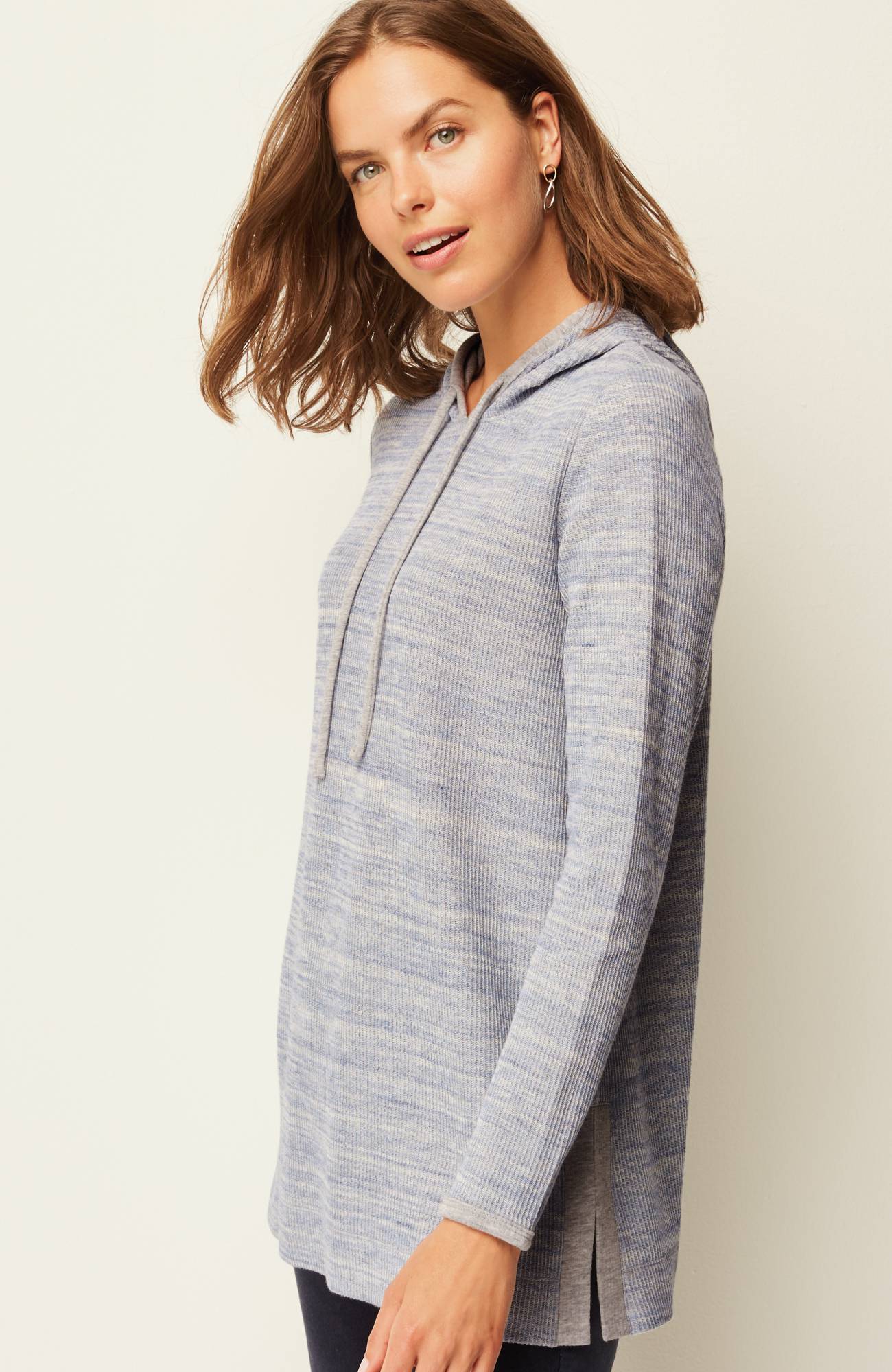 Textured Hooded Tunic
