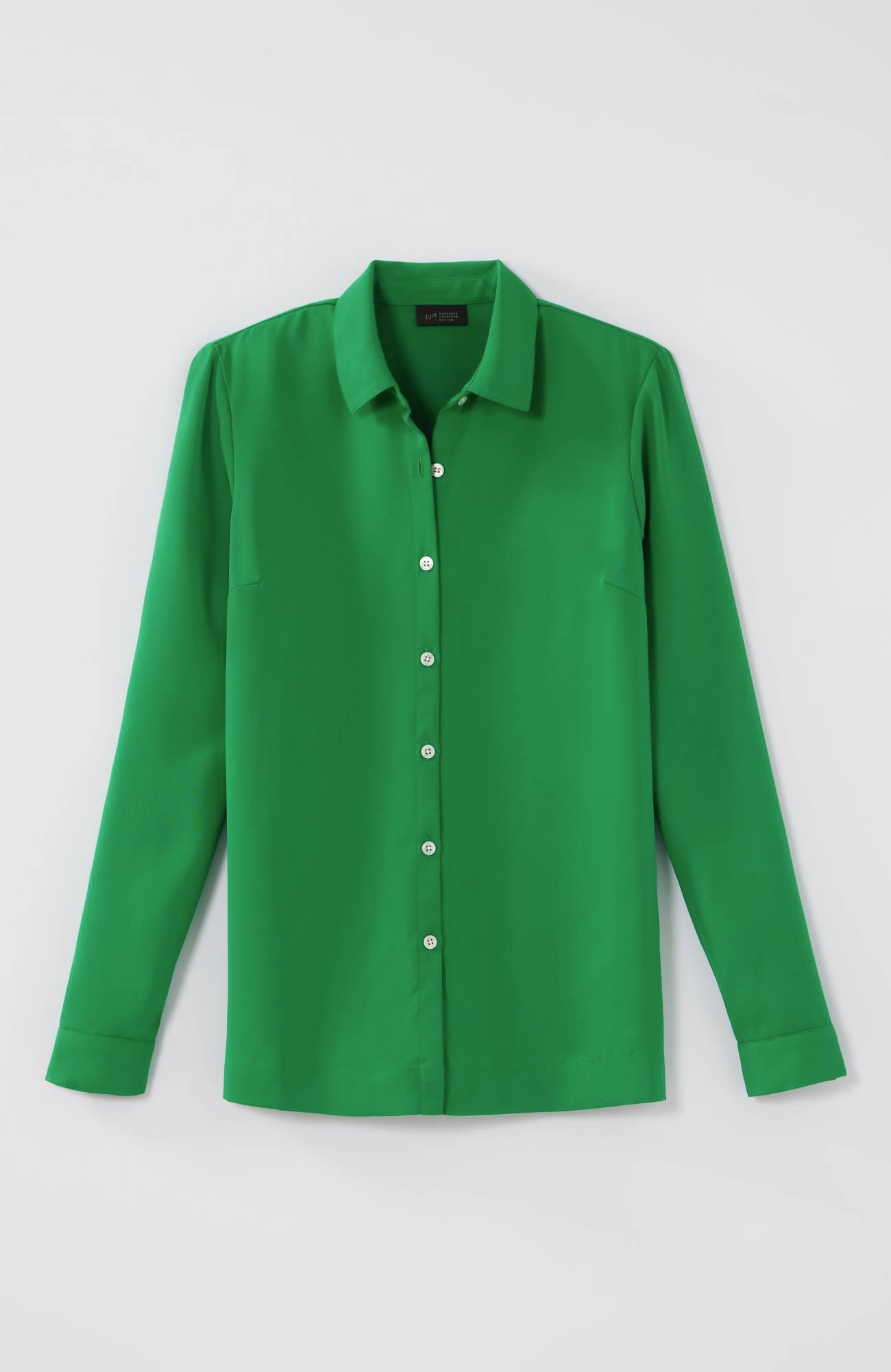 wearever easy-care a-line button-front shirt