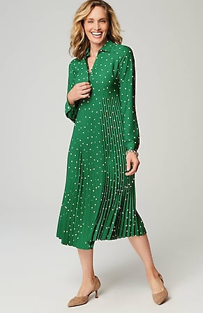 Image for Wearever Pleated Midi Shirtdress