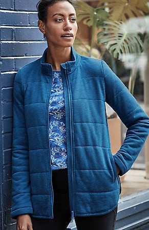 Image for Fit Quilted Knit Jacket